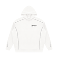 Unisex Oversized Piping Fleece Hoodie