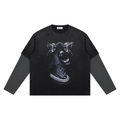Unisex Vintage Wash Distressed Layer T-Shirt