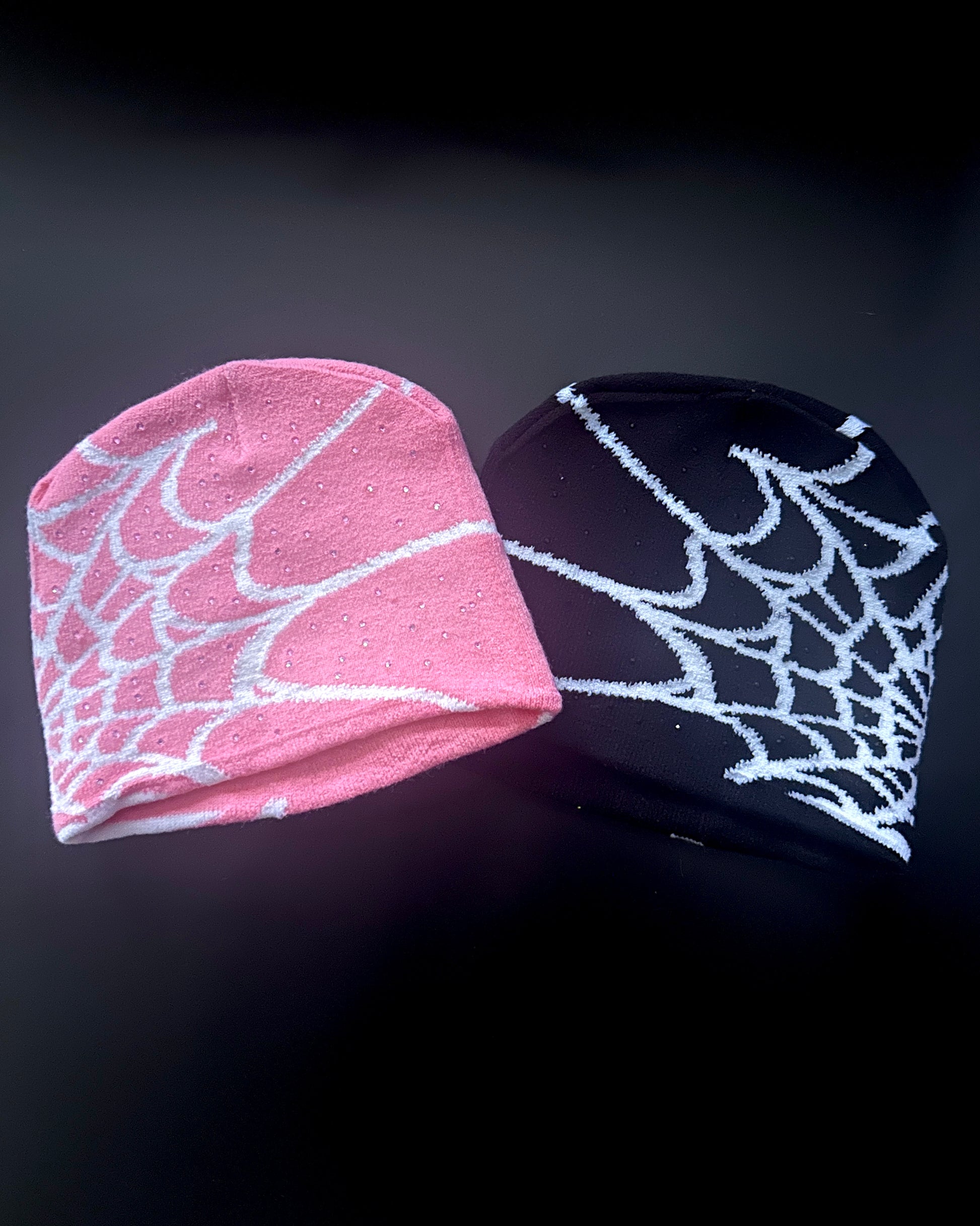 BUY 1 GET 1 FREE Rhinestone Web Beanie