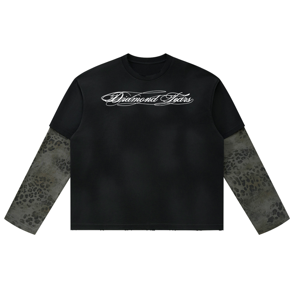 Leopard Paneled Layer Tee
