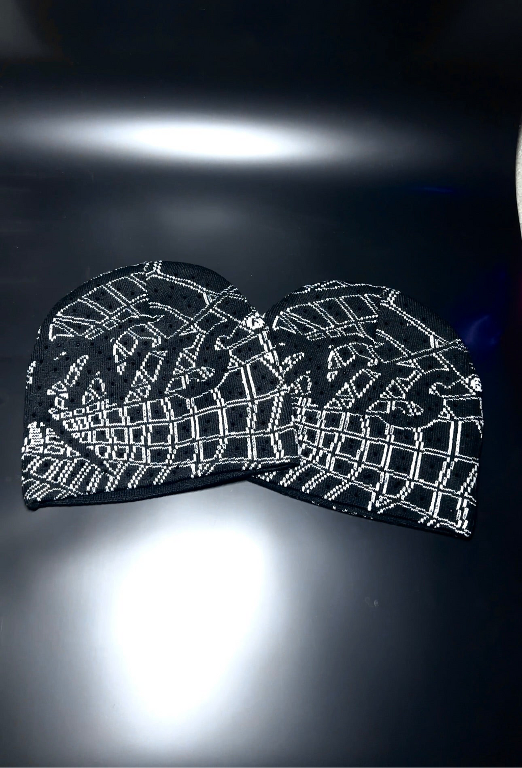 Rhinestone Spider x Web Beanie
