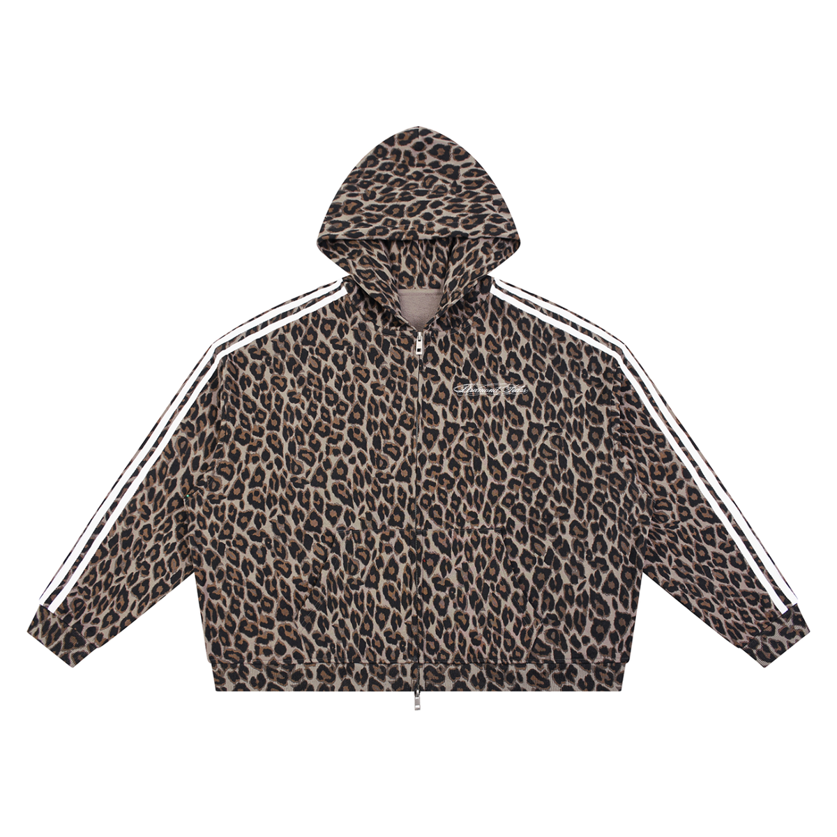 Leopard "DT" Zip Hoodie