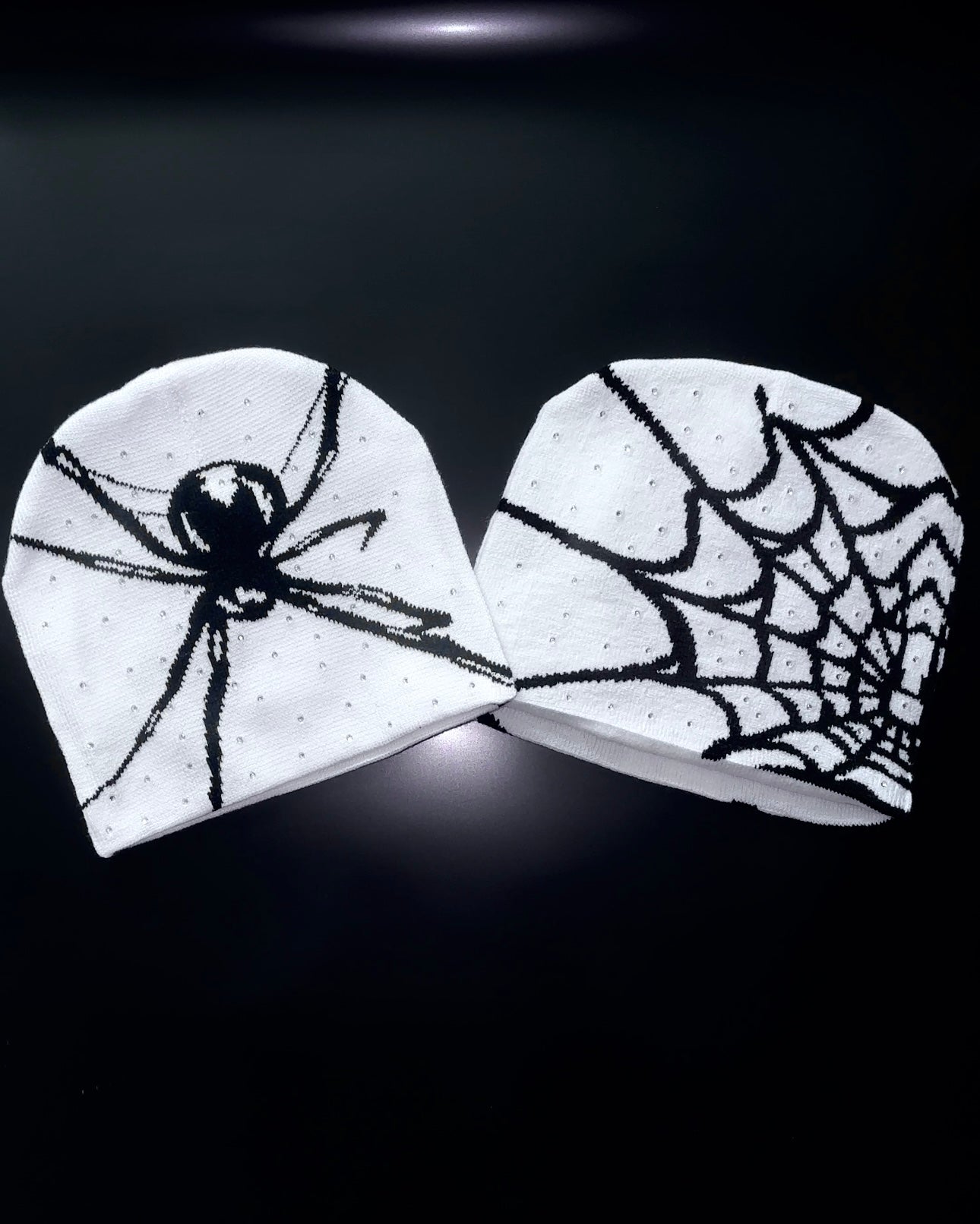 BUY 1 GET 1 FREE Rhinestone Spider x Web Beanie
