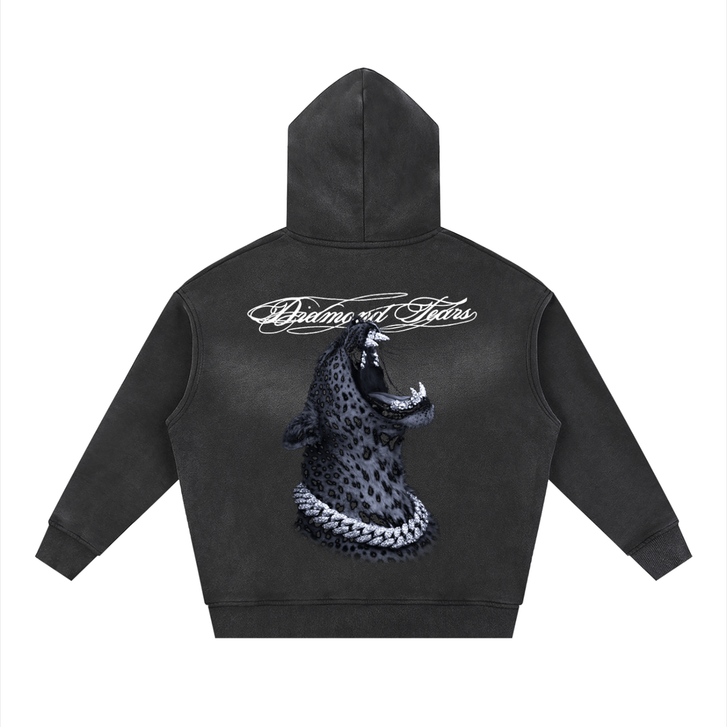 Sunfade Zipper Boxy Hoodie
