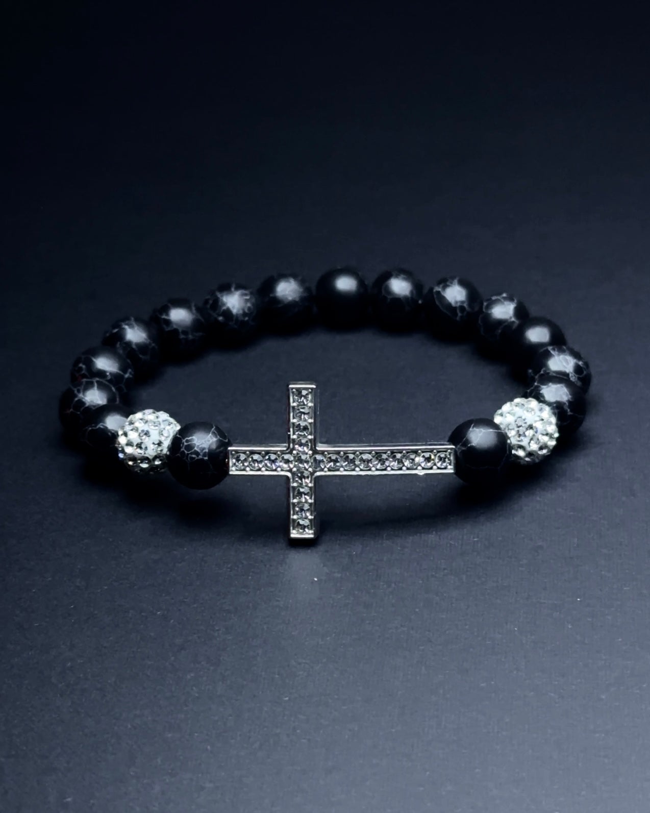 Pearl Cross Bracelet