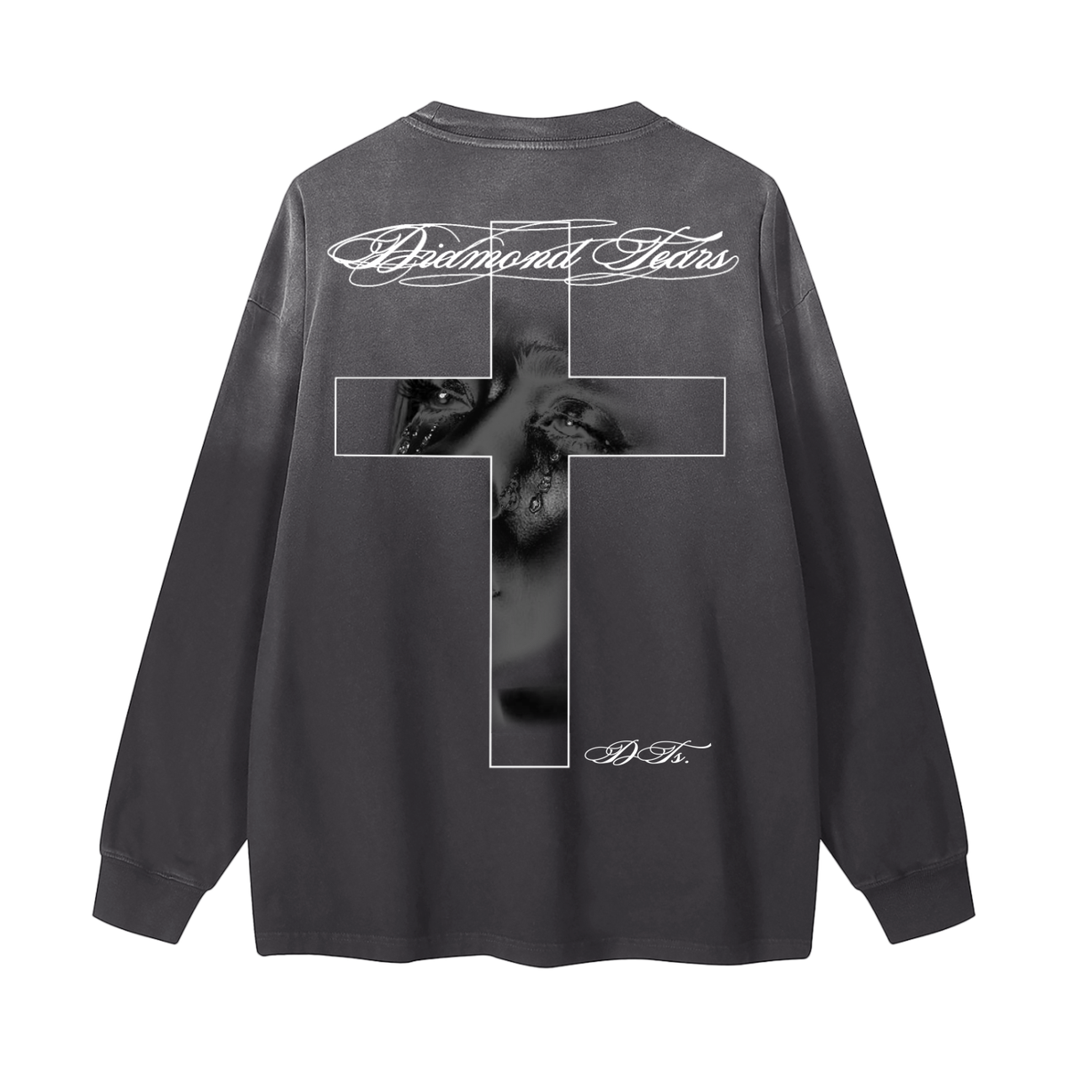 Gradient Washed Long Sleeve T-Shirt