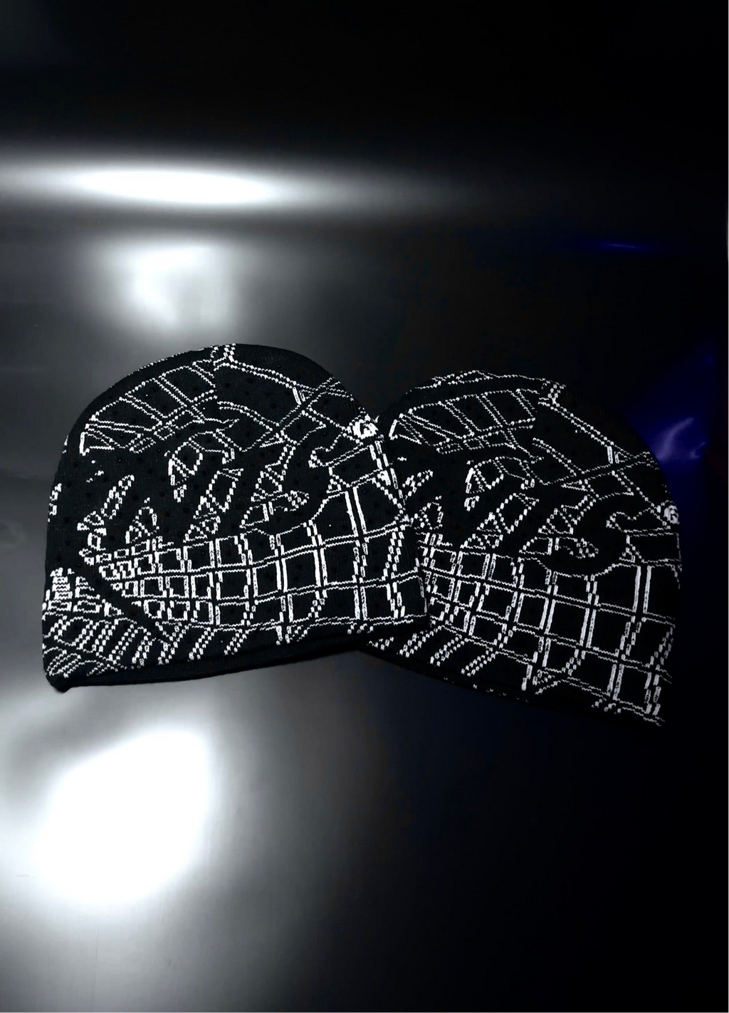 Rhinestone Spider x Web Beanie