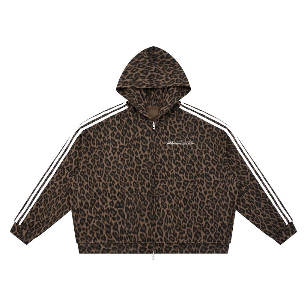 Leopard "DT" Zip Hoodie