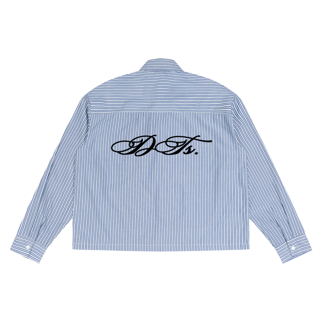 Unisex Boxy Striped Shirt