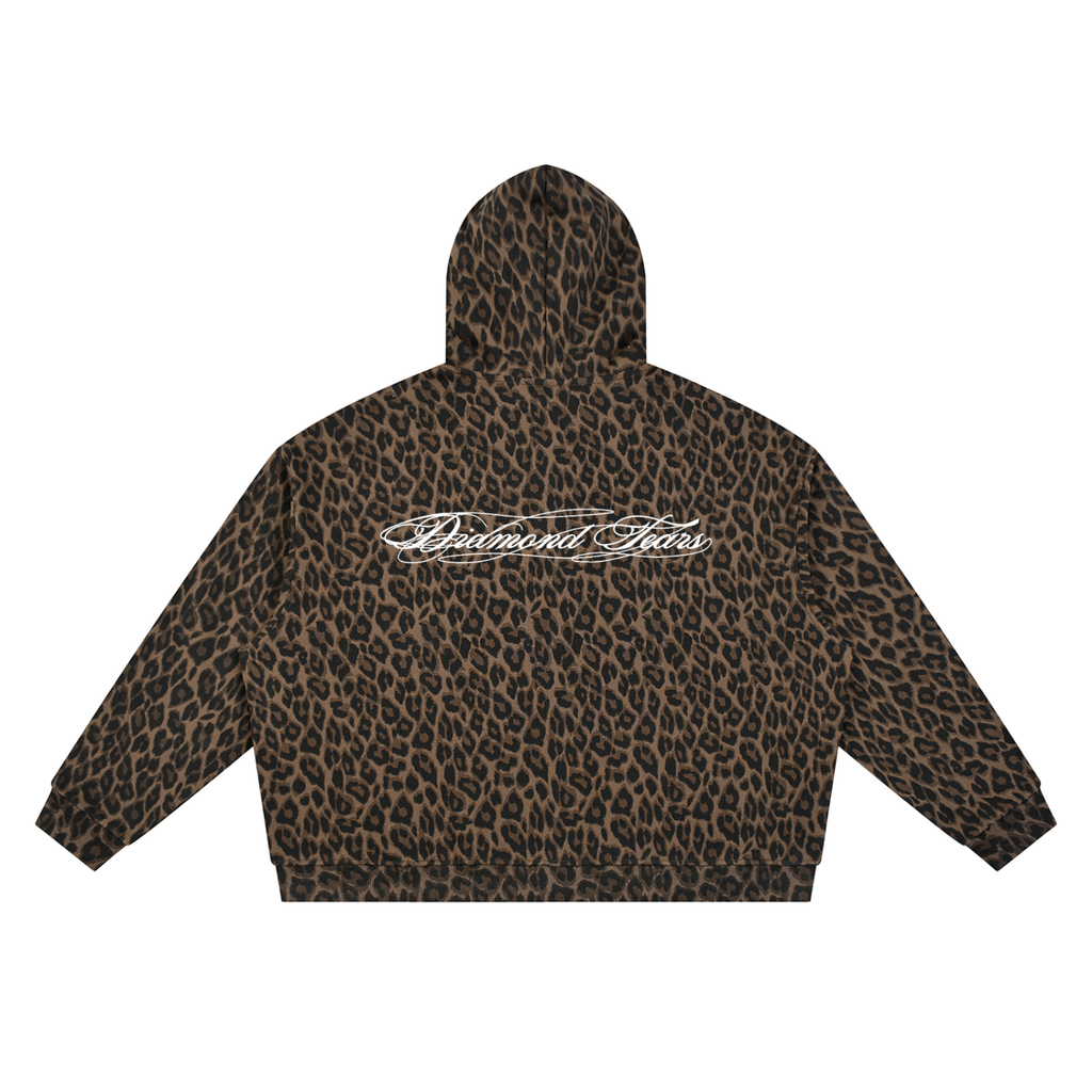 Leopard "DT" Zip Hoodie