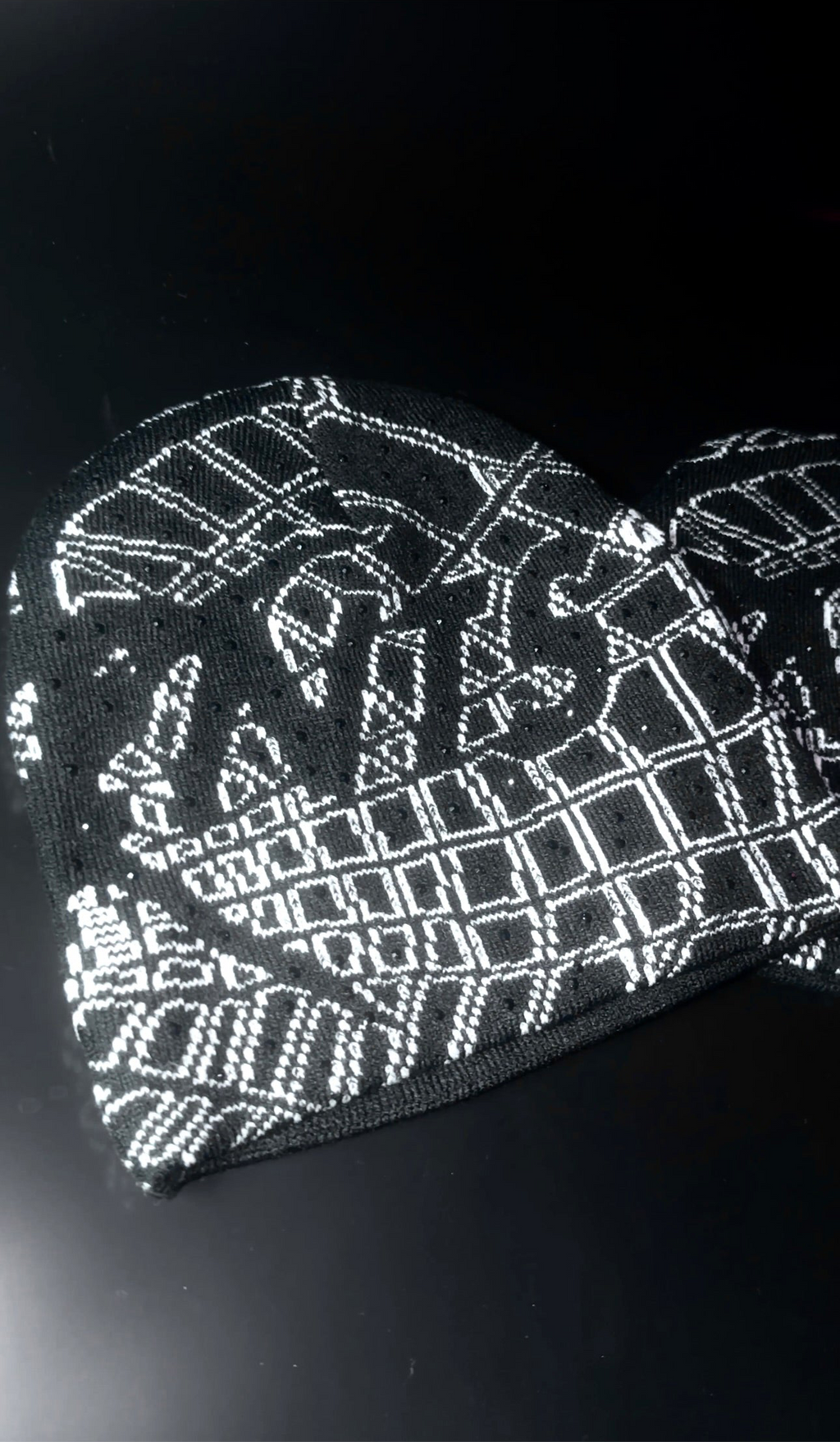 Rhinestone Spider x Web Beanie