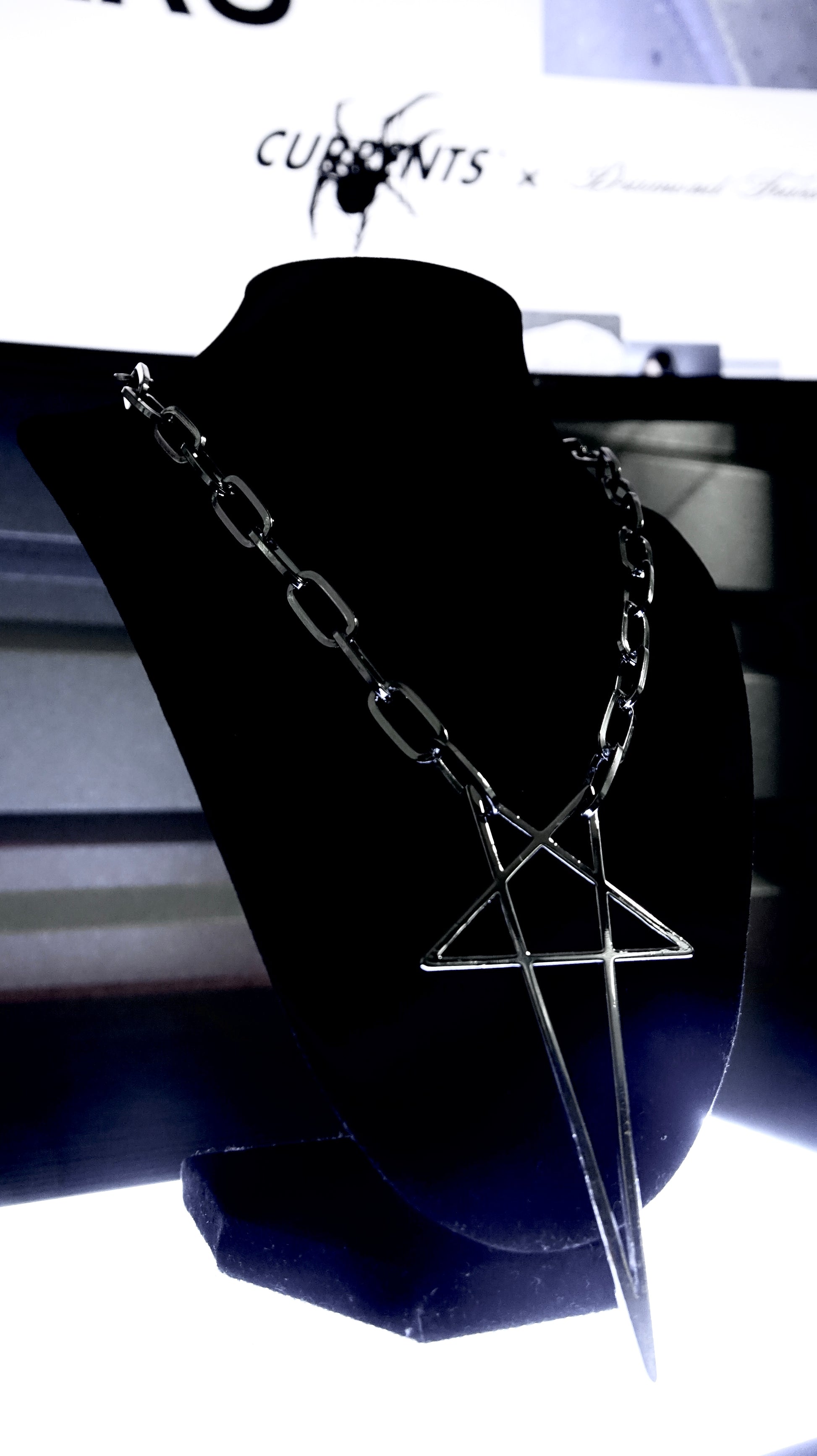 Chrome Star Chain Necklace