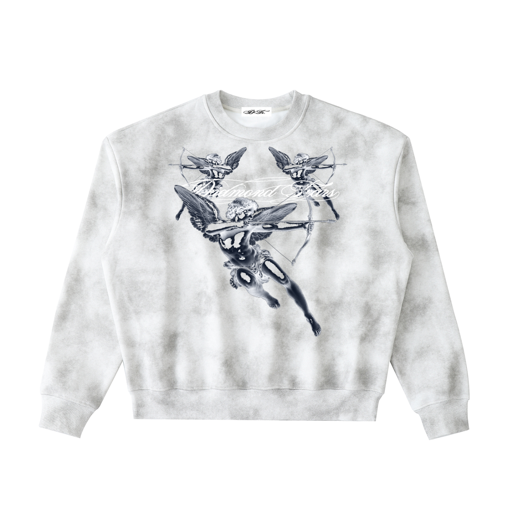 Dirty Washed Boxy Fleeced Sweatshirt