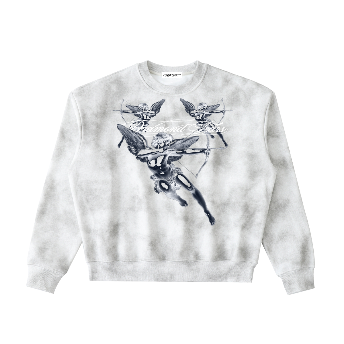 Dirty Washed Boxy Fleeced Sweatshirt