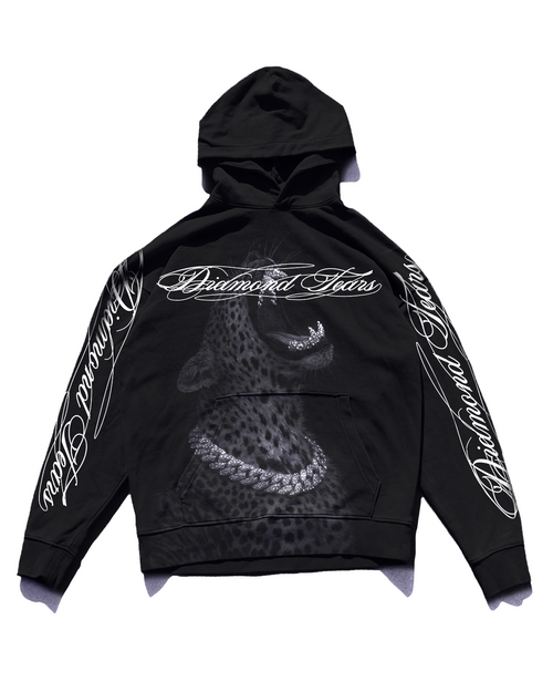(NEW) Diamond Tears Snow Leopard Hoodie