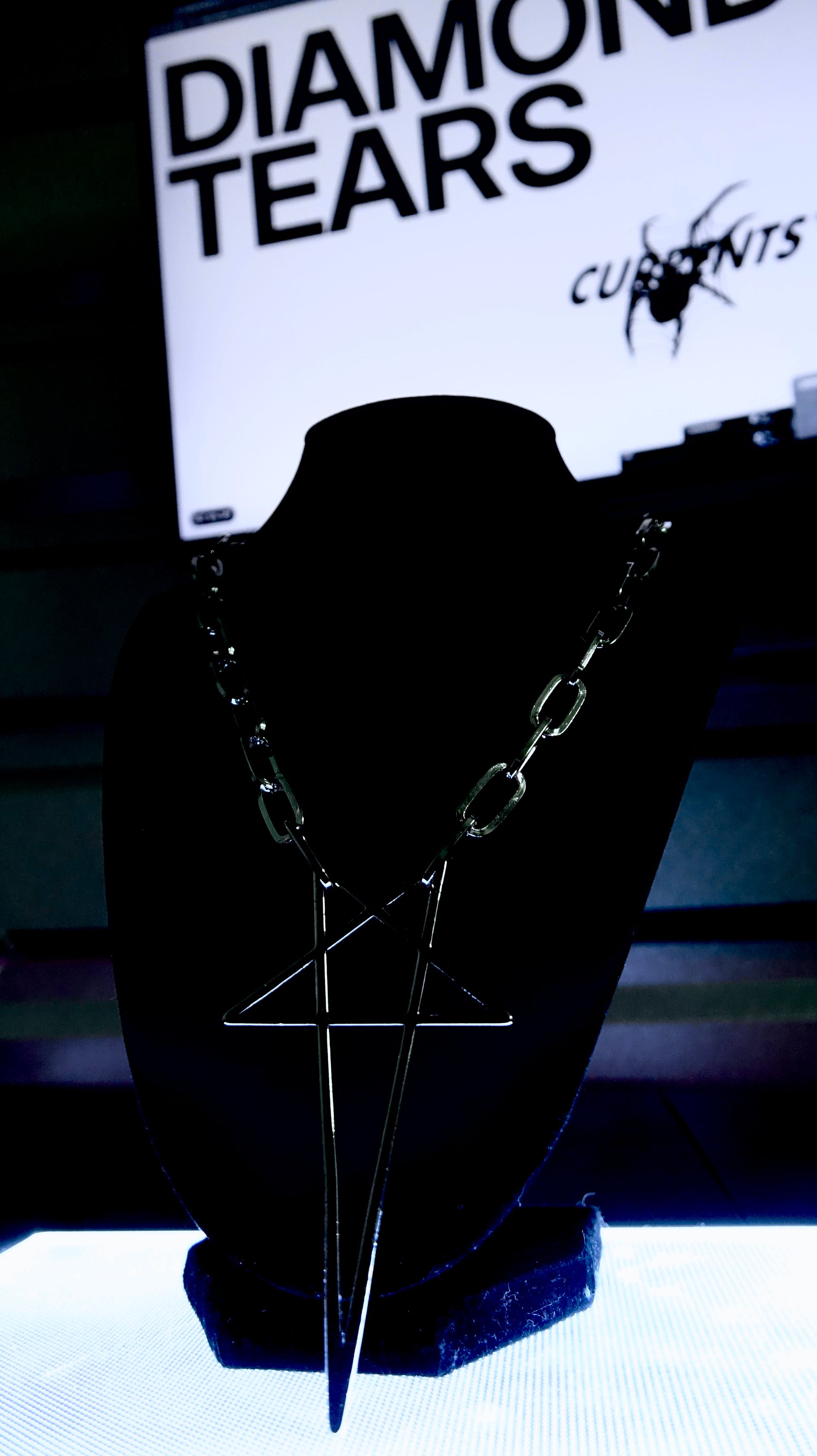 Chrome Star Chain Necklace