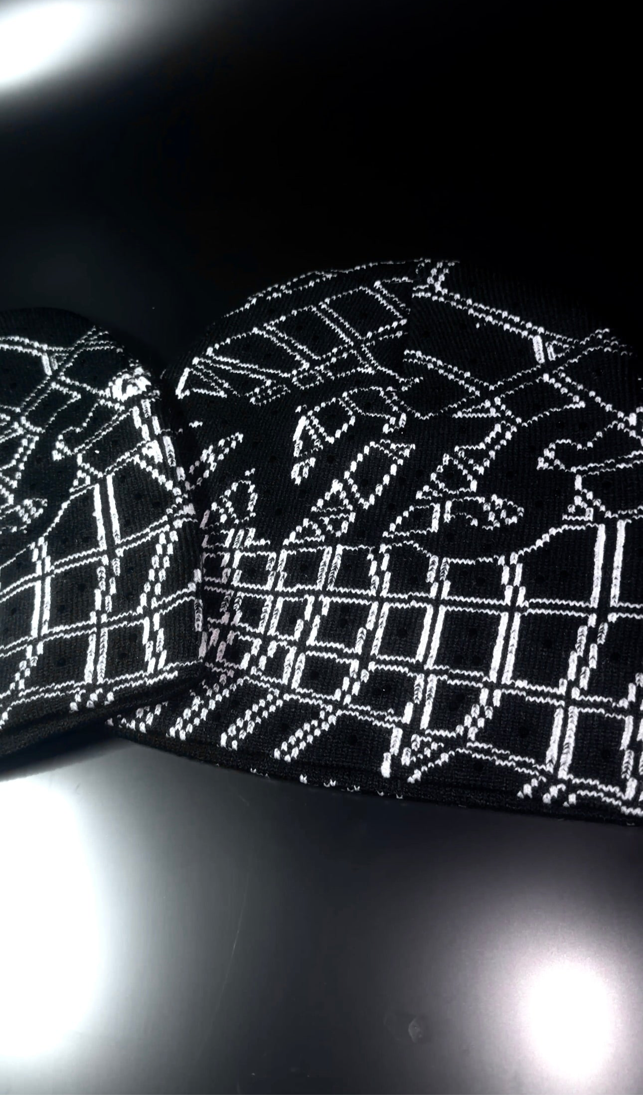 Rhinestone Spider x Web Beanie