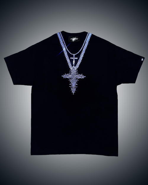 (NEW) Rhinestone Double Cross Tee 💎