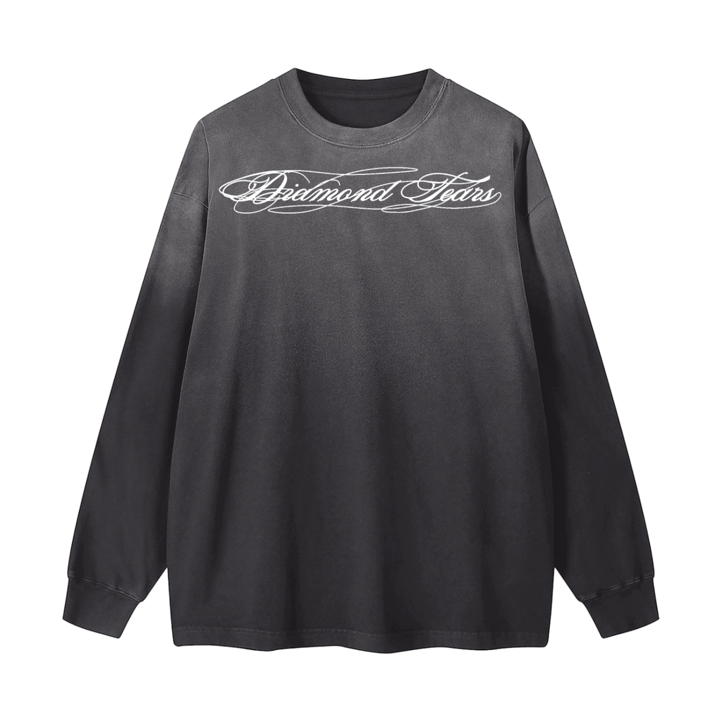 Gradient Washed Long Sleeve T-Shirt