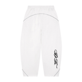 Unisex Piping Fleece Barrel Leg Sweatpants