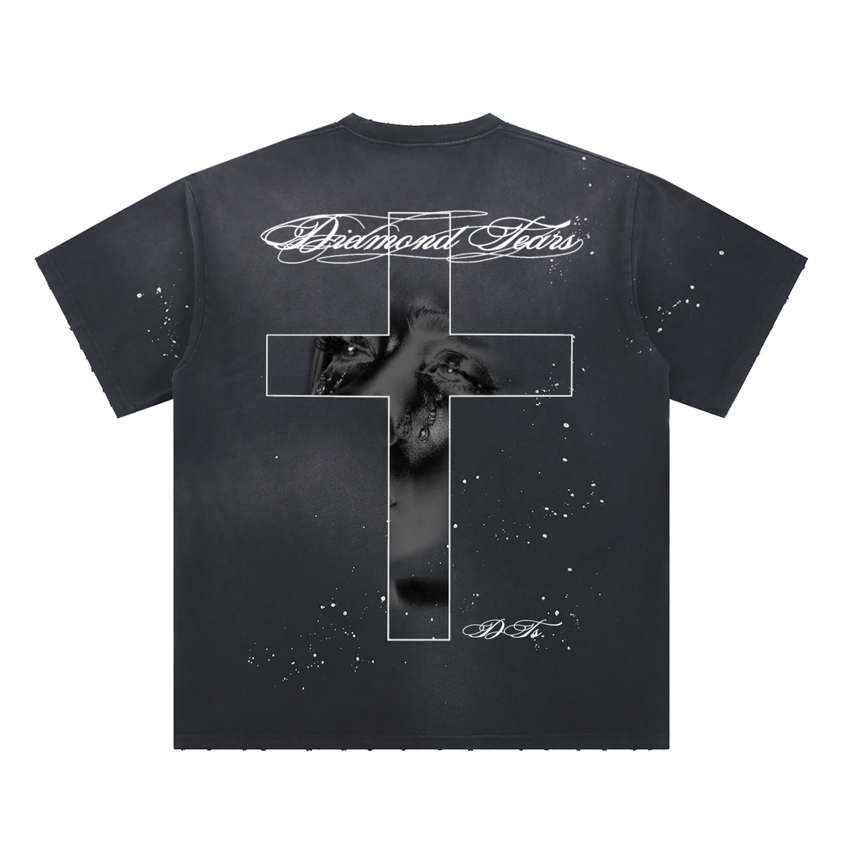 Sunfade "Cross" Paint Splatter Tee