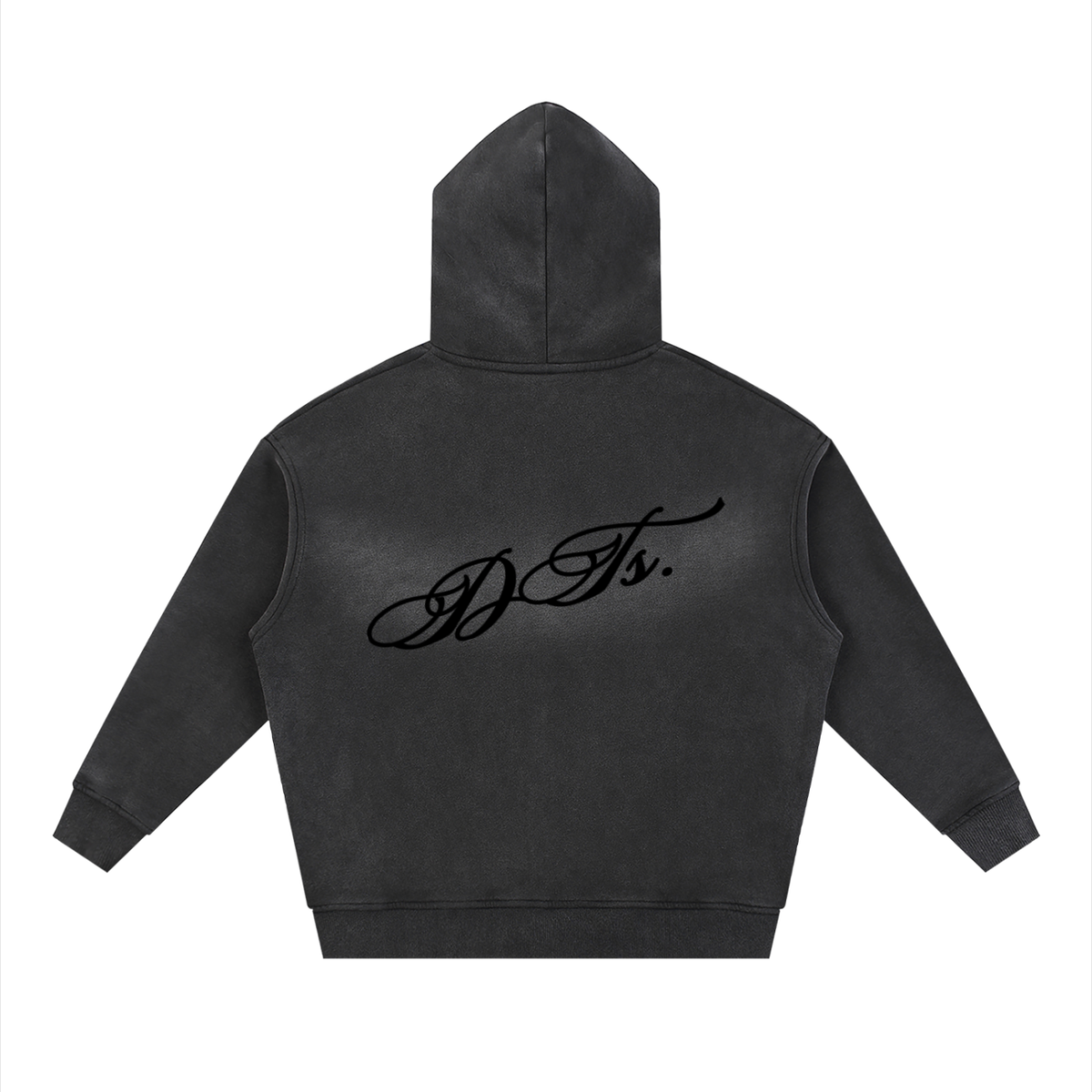 Sunfade Two-way Zipper Boxy Fleece Hoodie